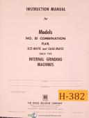 Heald-Heald Instruction Service Repair Parts Ball Taper Bearing Boringhead Manual-209-212A-216A Unit 1000-218-232-06